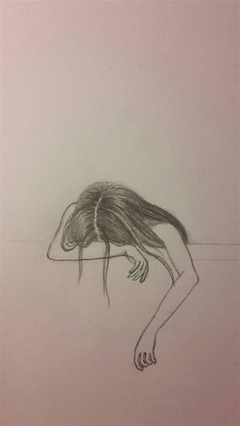Sad Girl Pencil Drawing By Bluemoonpanda On Deviantart