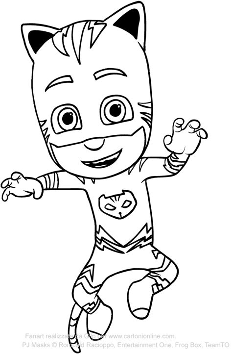 Catboy Coloring Pages At Free Printable Colorings