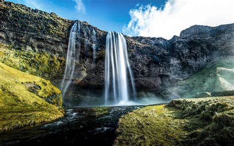 Seljalandsfoss Waterfalls Iceland Wallpapers Hd