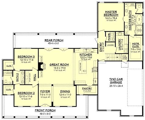 Farmhouse Style House Plan 3 Beds 25 Baths 2282 Sqft Plan 430 160