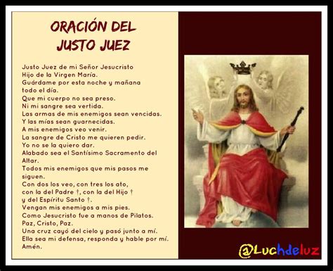 Oracion Del Justo Juez Completa Novena Original De La Prosperidad