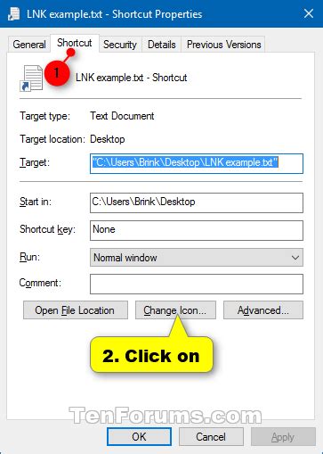 Change Icon Of Shortcut In Windows 10 Tutorials
