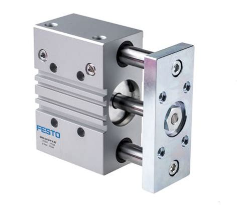 Dfm P A Kf Festo Pneumatic Guided Cylinder Mm Bore