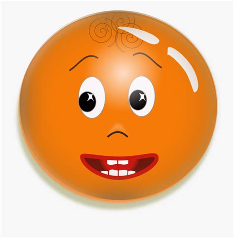 Funny Face Of Orange Free Transparent Clipart Clipartkey