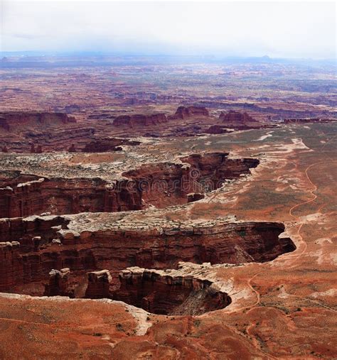 Panoramic View From The Grand View Point In The Canyonlands National