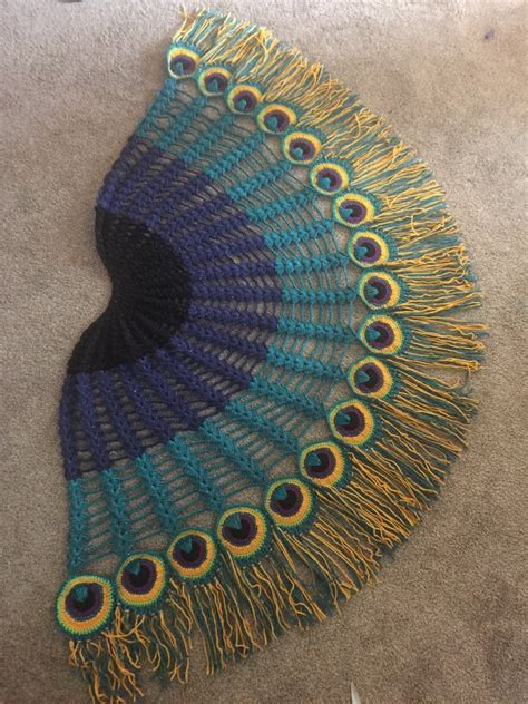 Artgirldavis • Peacock Shawl Is Finally Assembled And Complete