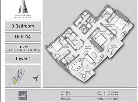 Versión en español a building becomes iconic when its form is simple and unique. Floor Plans - Burj Vista Downtown Dubai by Emaar