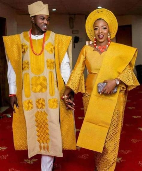 Complete Couples African Traditional Wedding Aso Oke Laser Cut Etsy