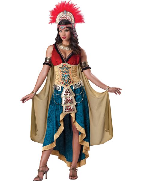 Mayan Queen Aztec Goddess Mexican Warrior Native Women Halloween Costume M Xl Ebay