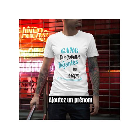 T Shirt Evg Gang Du Marié Personnalisé Enterrement Vie De Garçon