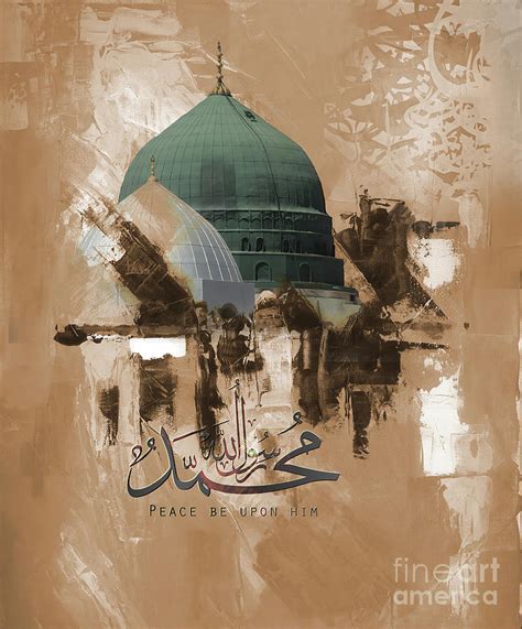 Masjid Nabawi Painting By Gull G Fine Art America