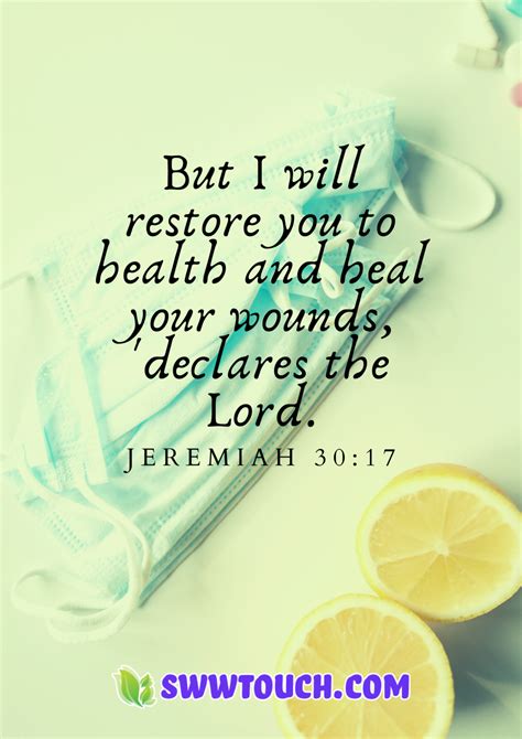 But I Will Restore You To Health And Heal Your Wounds ‘declares The