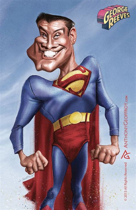 Supermen Series Caricature Superman Artwork Celebrity Caricatures