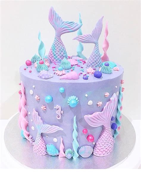 This Mermaid Cake By Denielizabeth Is Just Gorgeous Love The Colours And The Use Of Our