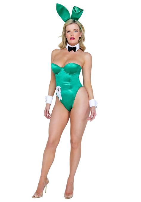Playboy Sexy Green Bunny Disfraz Para Mujeres Multicolor Yaxa Store
