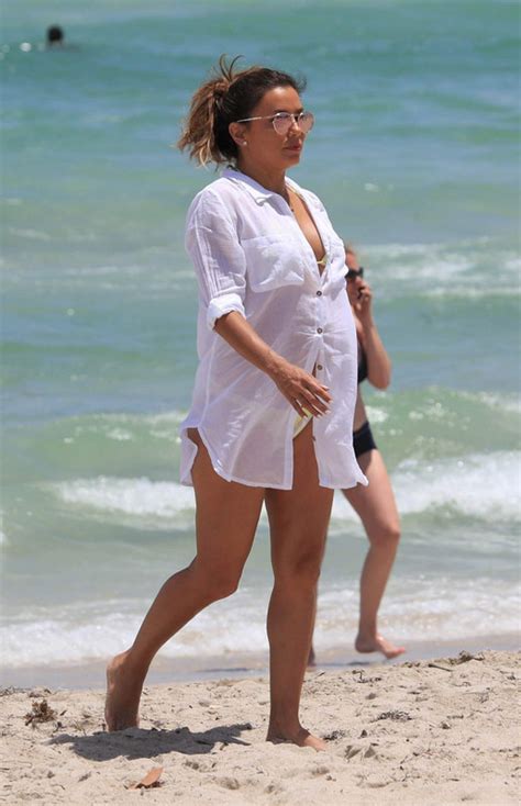Eva Longoria Upskirt Bikini Candids In Miami Upskirtstars