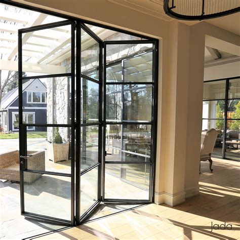 The system, with an attractive aesthetic line, is durable, stable and remarkably energy efficient. Love these metal accordion doors for maybe the family room ...