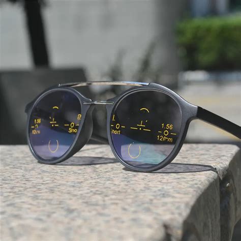 2018 Uv Reflective Progressive Multifocal Glasses Transition Sun Photochromic Reading Glasses