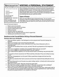 Personal Statement Letters Writing High School Essays Examples Of