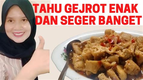 Mukbang Tahu Gejrot Buatan Sendiri Lebih Mantap Tofu Gejrot Youtube