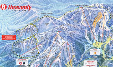 Heavenly Ca Heavenly Ski Resort Trail Maps Heaven