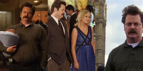 Parks And Rec Rons Slow Transformation Over The Years In Pictures