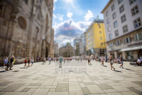 Crowd Of People Walking Sunny City Streets License Download Or Print