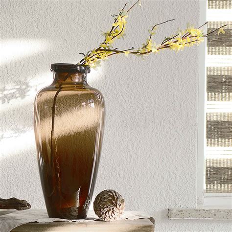 Tall Flower Vase In Brown Art Glass All Home Living
