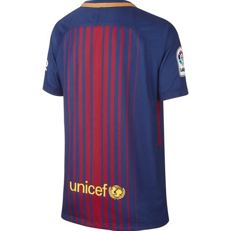 Nike Barcelona Home Junior Short Sleeve Jersey 20172018 In Royal