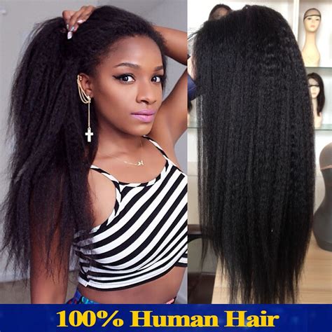 Virgin remy human hair wigs straight lace front wigs highlight brown ombre hair wig. Italian Yaki Full Lace Wig Peruvian Human Hair Lace Front ...