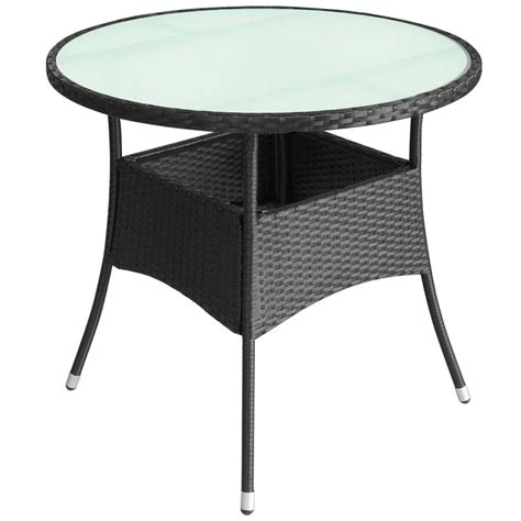 Wicker furniture designed for all seasons & all occasions! Outdoor Patio Rattan Wicker Furniture Garden Table Round ...