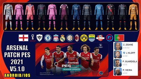 Arsenal Patch Pes 2021 Mobile V510 By Idsphone Patch Pes Mobile