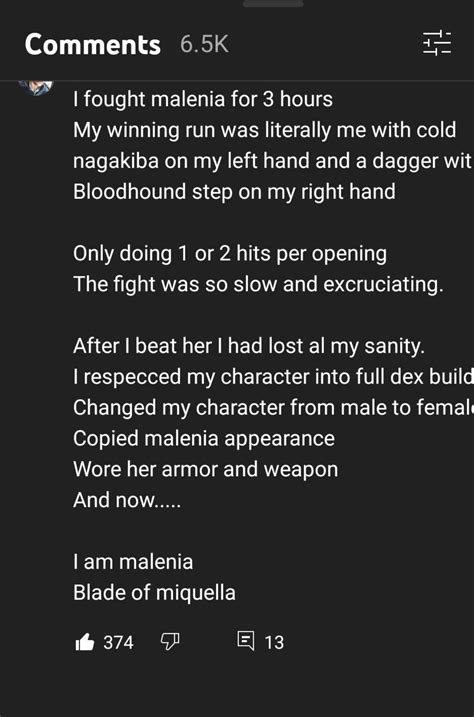 I Am Malenia Blade Of Miquella Reldenring