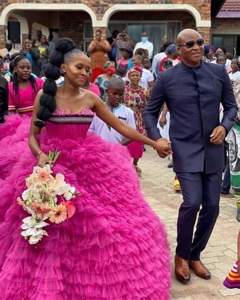This South African Bride S Pink Wedding Dress Is So Beautiful She Can T Get Enough Fpn