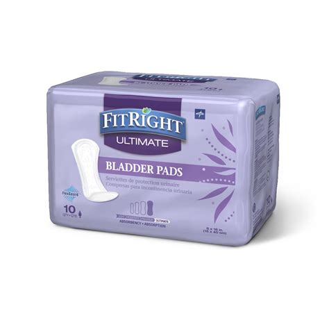 Fitright Bladder Control Pads Ultimate 6″x16″ Packages Of 10 Medical Mart