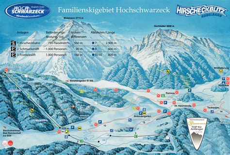 Bergfex Pistenplan Hochschwarzeck Ramsau Bei Berchtesgaden
