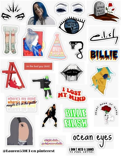 Unique billie eilish stickers featuring millions of original designs created and sold by independent artists. Billie Eilish Sticker Pack | Billie eilish, Stranger ...