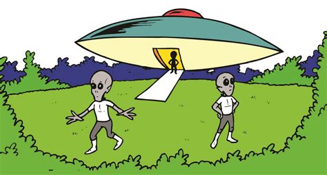 Alien In Spaceship Clip Art