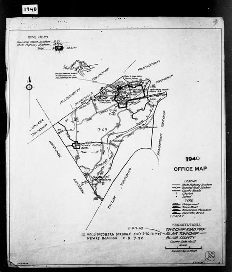 1940 Census Enumeration District Maps Pennsylvania Blair County Blair Ed 7 69 Nara