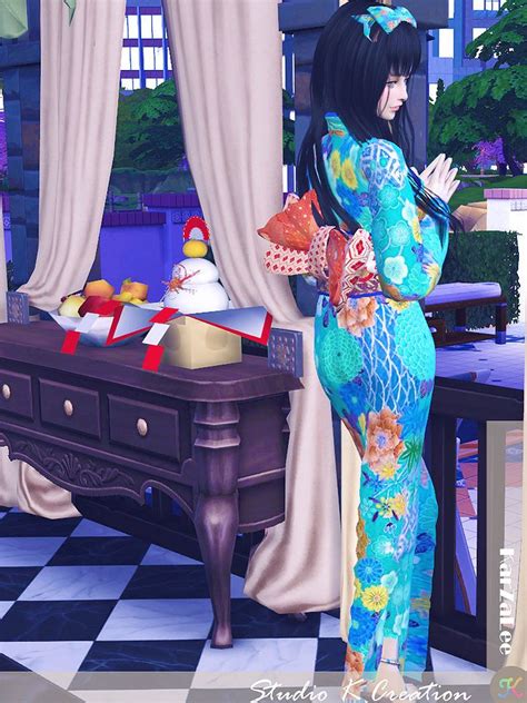 Japanese Kimono Sims 4 Sims Sims 4 Mods