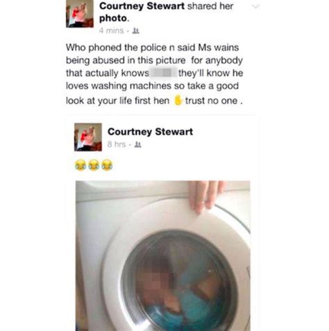 Courtney Stewart Posts Facebook Pic Of Downs Syndrome Son In Washing Machine Metro News