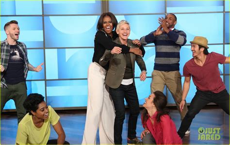 Michelle Obama Dances To Uptown Funk On Ellen Watch Now Photo 3324597 Ellen Degeneres