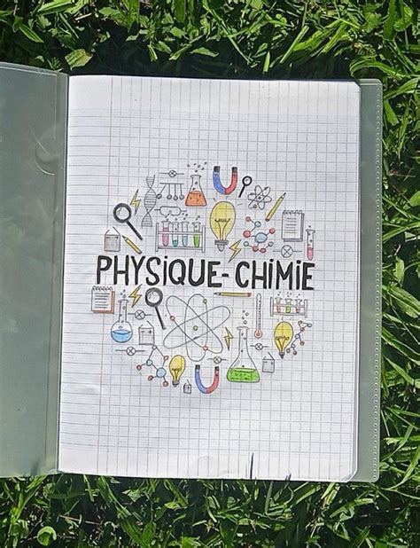 Page De Garde Physique Chimie Nekodraw Cahiers De Sciences Sexiz Pix