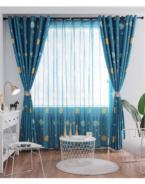 Full Blackout Curtain For Childrens Room Boy And Gilrs Bedroom Modern