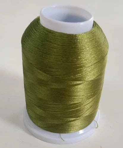 Polyester Green Embroidery Thread Packaging Type Reel At Rs 30piece