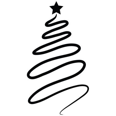 Christmas Tree Silhouette Clip Art Clipart Best