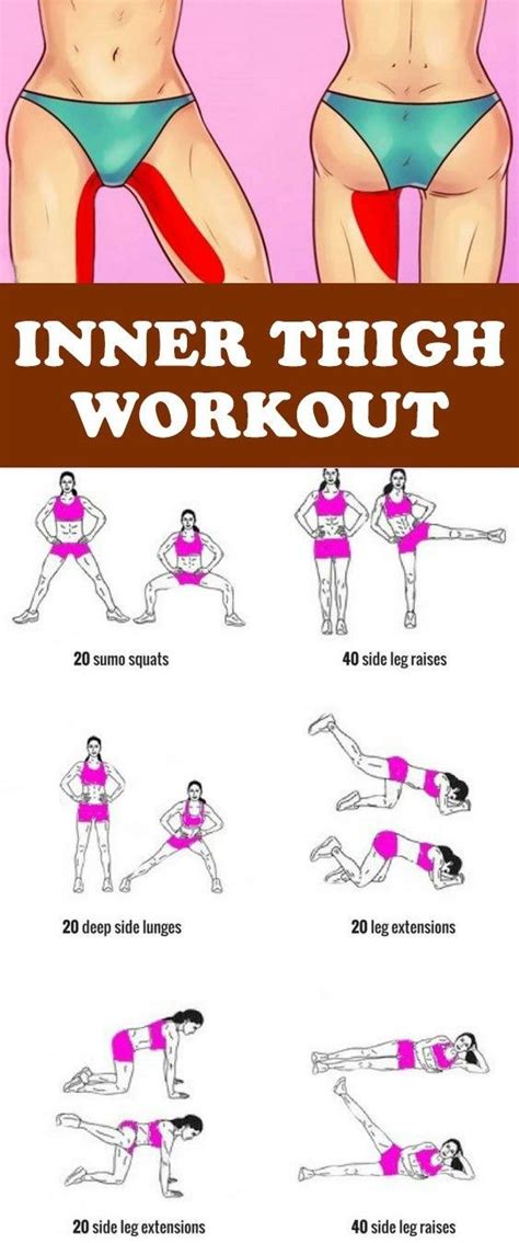 Inner Thigh Exercises At Home Women Dailyabsworkouttips