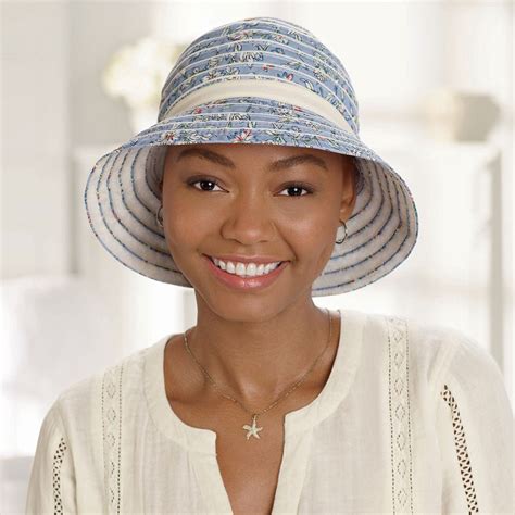 Reversible Packable Cotton Sun Hat Hats For Cancer Patients Tlc Direct