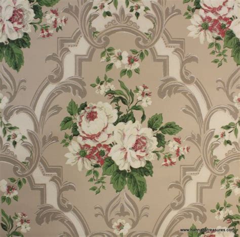 35 Vintage Cabbage Rose Wallpapers Wallpapersafari