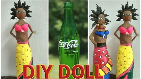 African Doll Makingdoll Making From Waste Bottleplastic Bottle Crfat